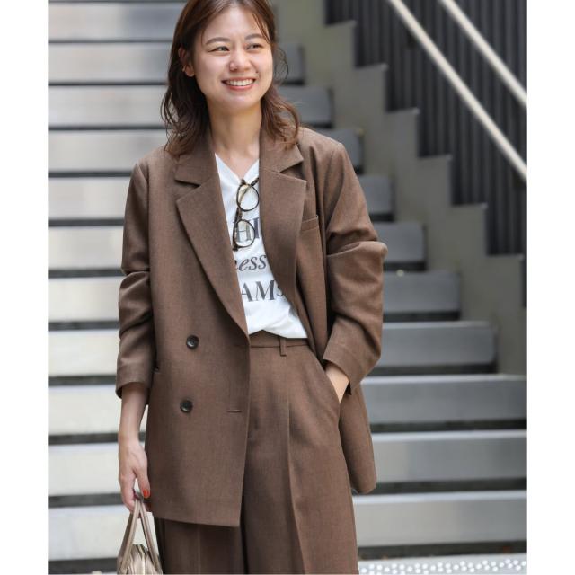 ジャーナルスタンダード レリューム（JOURNAL STANDARD relume）/《追加》ツイーディーツイルテーラードダブルジャケット