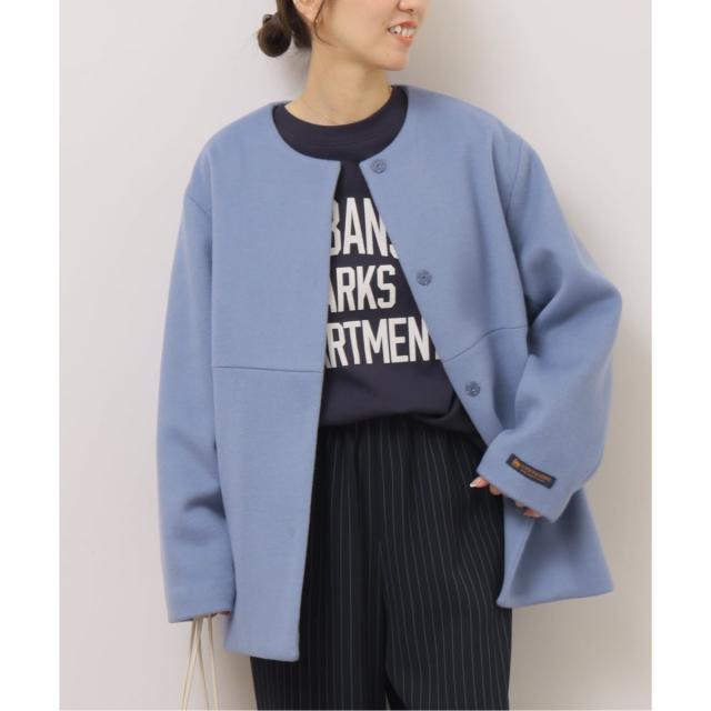 ジャーナルスタンダード レリューム（JOURNAL STANDARD relume）/《追加》スーパーファインビーバークルーネックコート