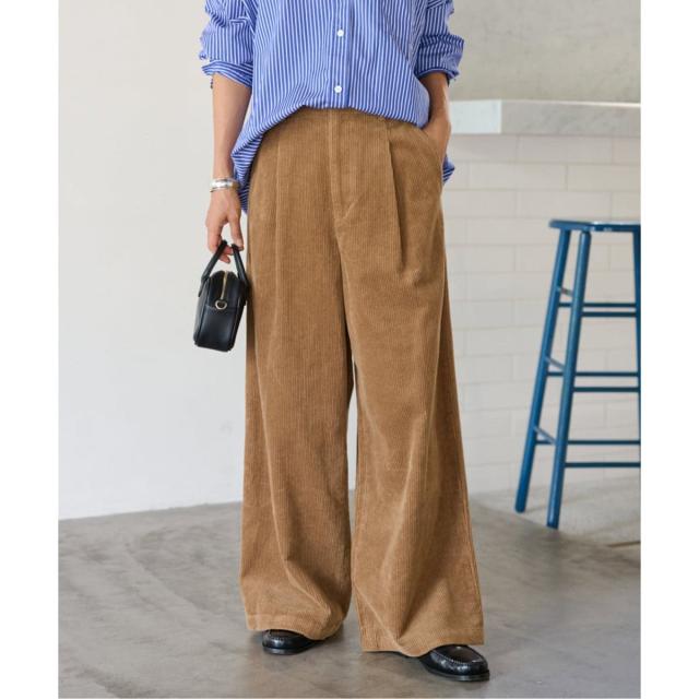 ジャーナルスタンダード レリューム（JOURNAL STANDARD relume）/《追加 / 新色》ウォッシャブルコーデュロイタックワイドパンツ