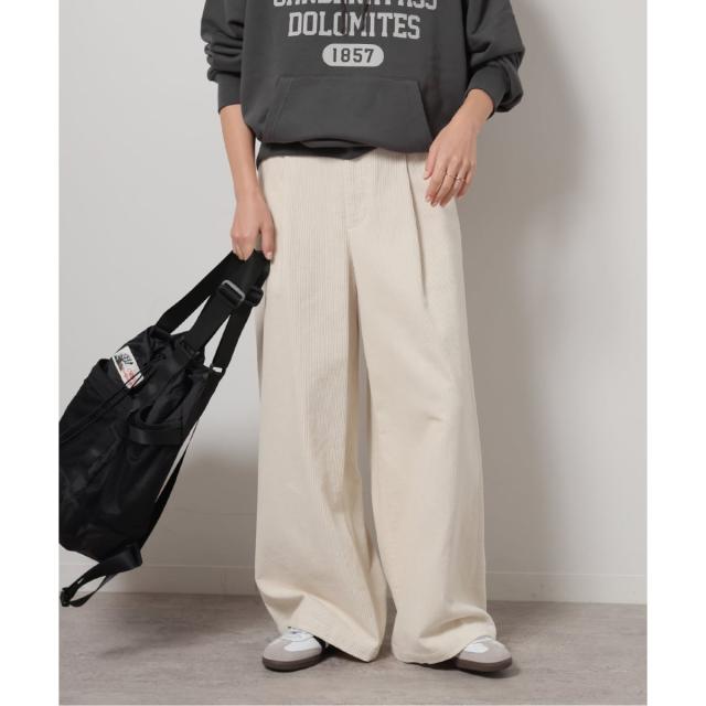 ジャーナルスタンダード レリューム（JOURNAL STANDARD relume）/《追加 / 新色》ウォッシャブルコーデュロイタックワイドパンツ