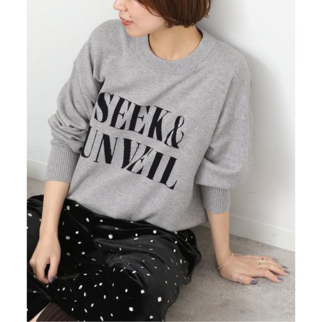 ジャーナルスタンダード レリューム（JOURNAL STANDARD relume）/《一部WEB限定》コットンカシミヤミックスロゴニット