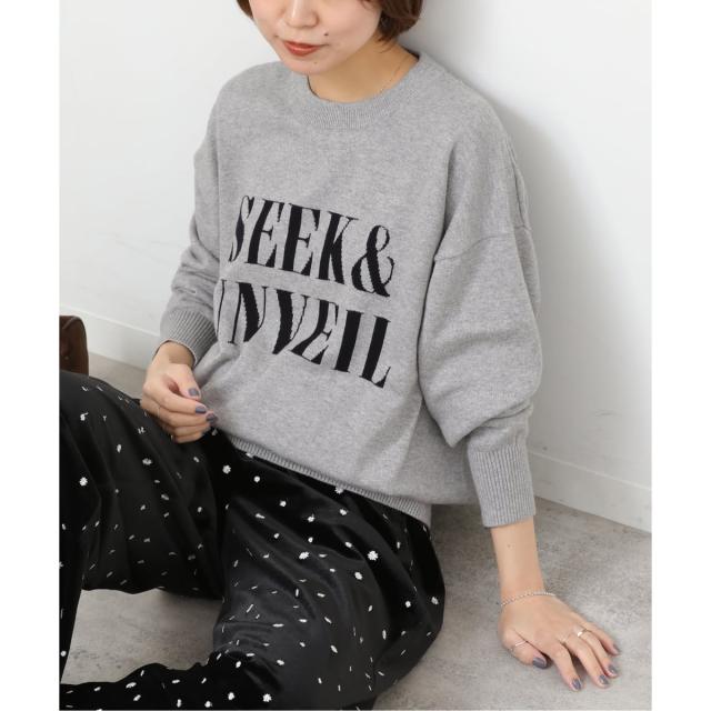 ジャーナルスタンダード レリューム（JOURNAL STANDARD relume）/《一部WEB限定》コットンカシミヤミックスロゴニット