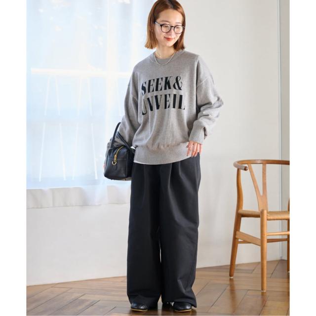 ジャーナルスタンダード レリューム（JOURNAL STANDARD relume）/《一部WEB限定》コットンカシミヤミックスロゴニット