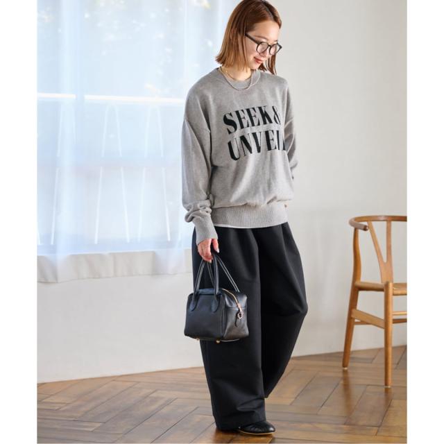 ジャーナルスタンダード レリューム（JOURNAL STANDARD relume）/《一部WEB限定》コットンカシミヤミックスロゴニット