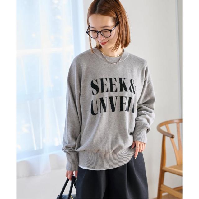 ジャーナルスタンダード レリューム（JOURNAL STANDARD relume）/《一部WEB限定》コットンカシミヤミックスロゴニット