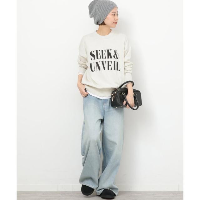 ジャーナルスタンダード レリューム（JOURNAL STANDARD relume）/《一部WEB限定》コットンカシミヤミックスロゴニット