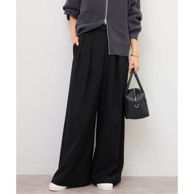 ジャーナルスタンダード レリューム（JOURNAL STANDARD relume）/《追加》ウォッシャブルサージストレッチタックワイドパンツ