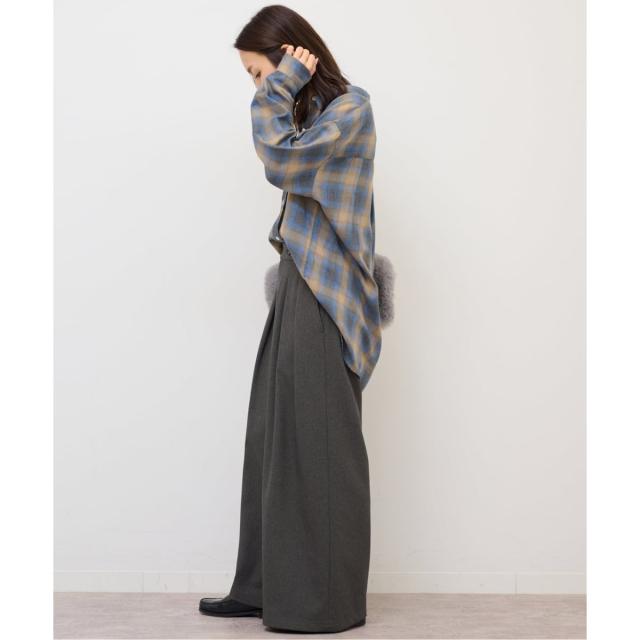 ジャーナルスタンダード レリューム（JOURNAL STANDARD relume）/《追加》ウォッシャブルサージストレッチタックワイドパンツ