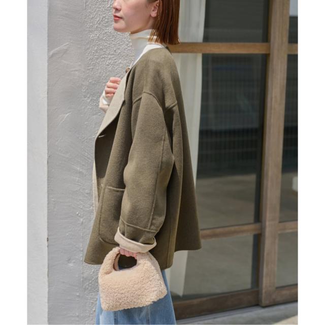 ジャーナルスタンダード レリューム（JOURNAL STANDARD relume）/《新色》リバーシブルノーカラーショートコート