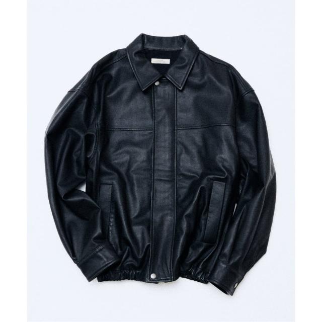 ジャーナルスタンダード レリューム（JOURNAL STANDARD relume）/ラムレザー ショート ステンカラー ブルゾン