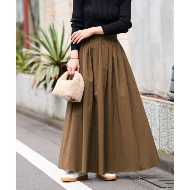 ジャーナルスタンダード レリューム（JOURNAL STANDARD relume）/《WEB限定追加》ギャザーフレアスカート