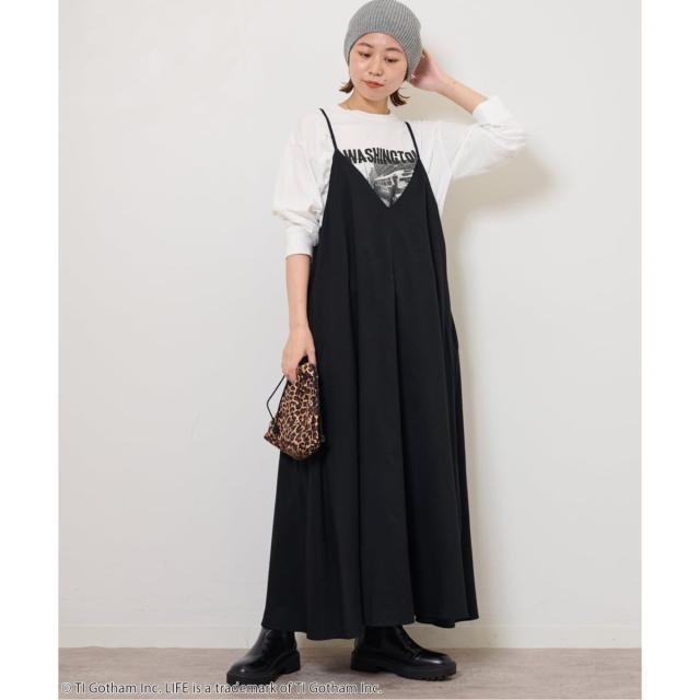 ジャーナルスタンダード レリューム（JOURNAL STANDARD relume）/ウォッシャブルブラッシュロングキャミワンピース