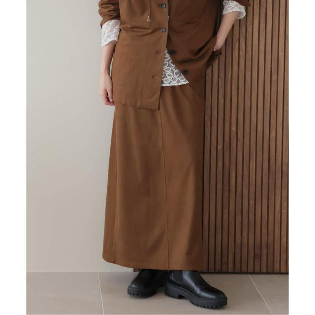 ジャーナルスタンダード レリューム（JOURNAL STANDARD relume）/スエードライク Iラインスカート