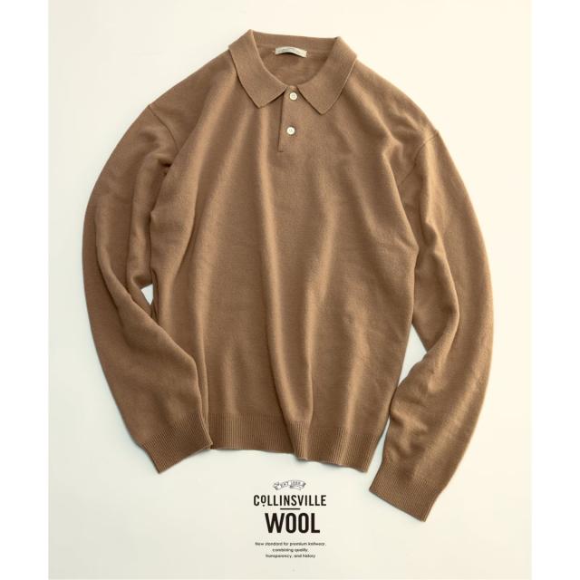 ジャーナルスタンダード レリューム（JOURNAL STANDARD relume）/COLLINS VILLE WOOL / コリンズ ビル ウールニット ポロシャツ