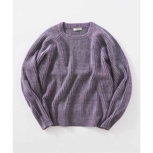 ジャーナルスタンダード レリューム（JOURNAL STANDARD relume）/コントラスト リブ クルーネック ニット