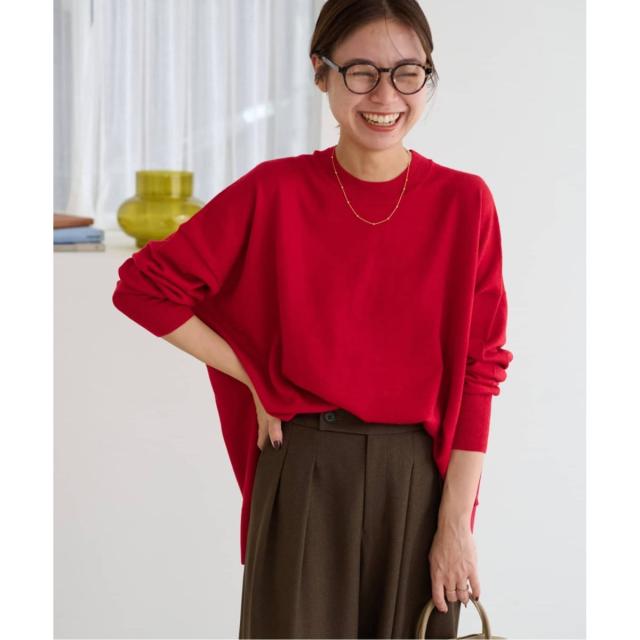 ジャーナルスタンダード レリューム（JOURNAL STANDARD relume）/《一部WEB限定追加2》BiellaYarnワイドクルーネックプルオーバー