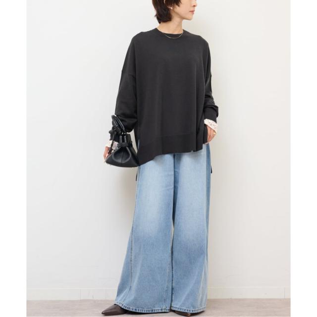 ジャーナルスタンダード レリューム（JOURNAL STANDARD relume）/《一部WEB限定追加2》BiellaYarnワイドクルーネックプルオーバー