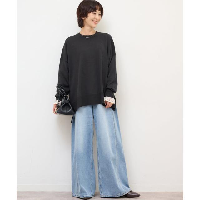 ジャーナルスタンダード レリューム（JOURNAL STANDARD relume）/《一部WEB限定追加2》BiellaYarnワイドクルーネックプルオーバー