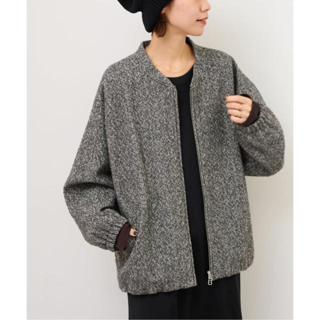 ジャーナルスタンダード レリューム（JOURNAL STANDARD relume）/尾州ウールヘリンボンジップブルゾン