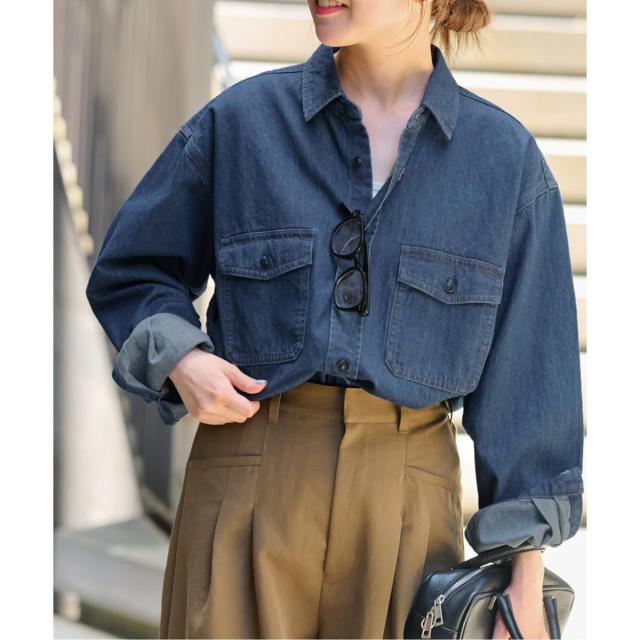 ジャーナルスタンダード レリューム（JOURNAL STANDARD relume）/《追加3》9oz デニムワークシャツ