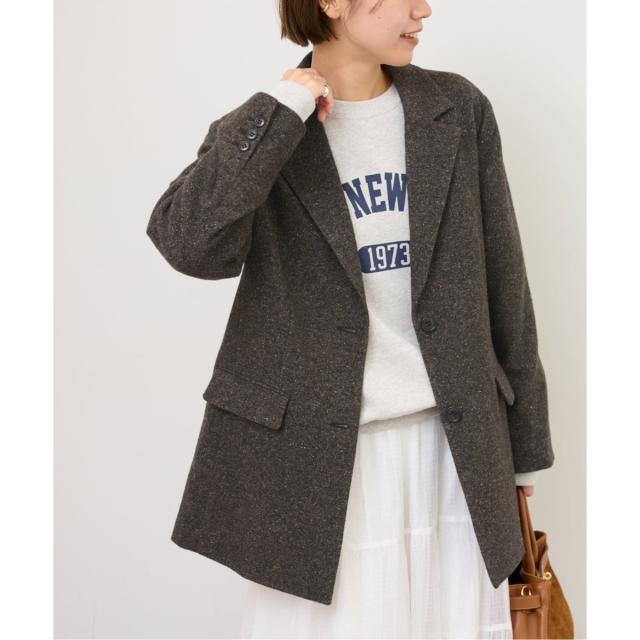 ジャーナルスタンダード レリューム（JOURNAL STANDARD relume）/シルクネップツイードシングルジャケット