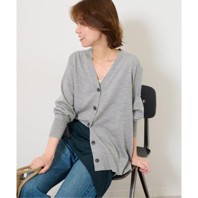 ジャーナルスタンダード レリューム（JOURNAL STANDARD relume）/《追加》BiellaYarnワイドVネックカーディガン