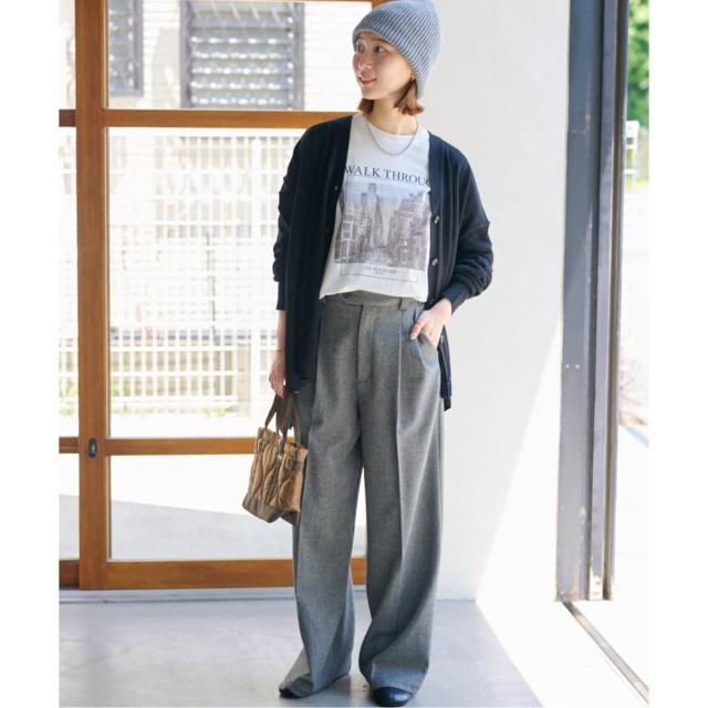 ジャーナルスタンダード レリューム（JOURNAL STANDARD relume）/《追加》BiellaYarnワイドVネックカーディガン