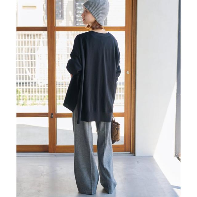 ジャーナルスタンダード レリューム（JOURNAL STANDARD relume）/《追加》BiellaYarnワイドVネックカーディガン