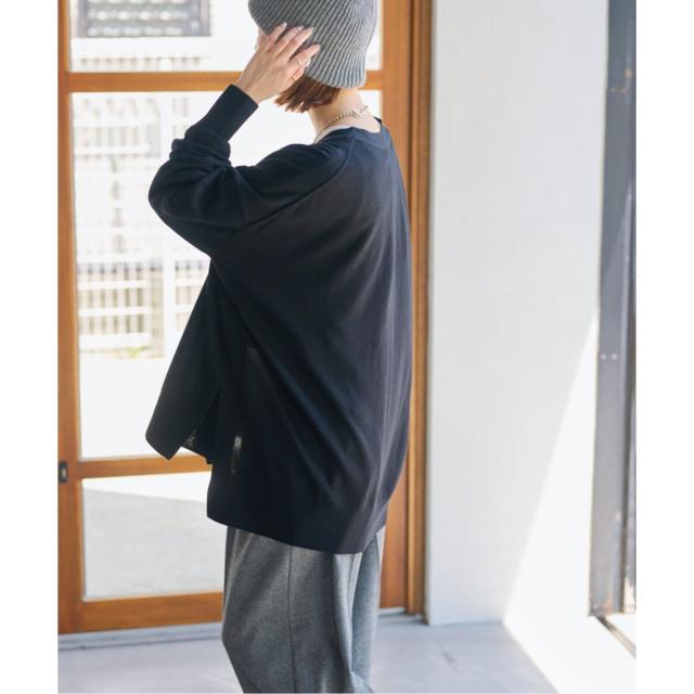 ジャーナルスタンダード レリューム（JOURNAL STANDARD relume）/《追加》BiellaYarnワイドVネックカーディガン