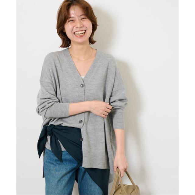 ジャーナルスタンダード レリューム（JOURNAL STANDARD relume）/《追加》BiellaYarnワイドVネックカーディガン