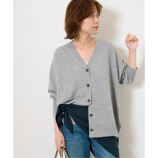 ジャーナルスタンダード レリューム（JOURNAL STANDARD relume）/《追加》BiellaYarnワイドVネックカーディガン
