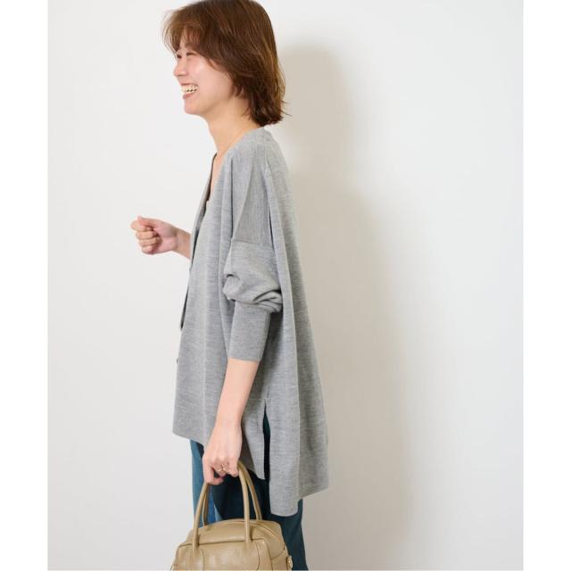 ジャーナルスタンダード レリューム（JOURNAL STANDARD relume）/《追加》BiellaYarnワイドVネックカーディガン
