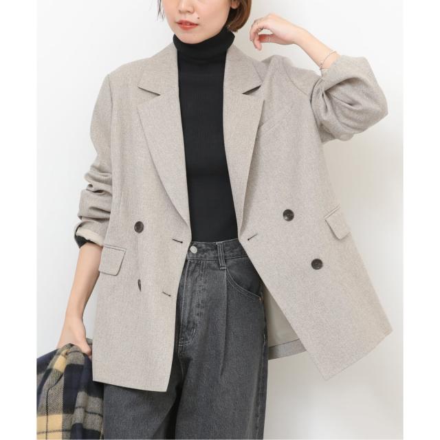 ジャーナルスタンダード レリューム（JOURNAL STANDARD relume）/《追加2》ツイーディーツイルテーラードダブルジャケット