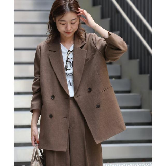 ジャーナルスタンダード レリューム（JOURNAL STANDARD relume）/《追加2》ツイーディーツイルテーラードダブルジャケット