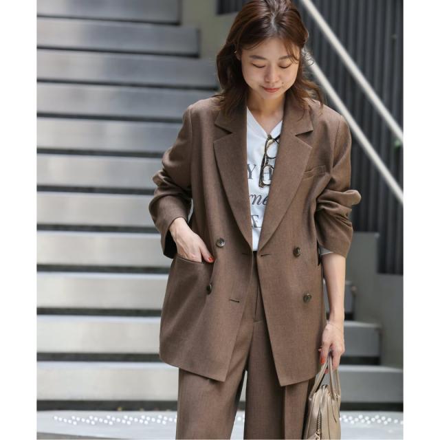 ジャーナルスタンダード レリューム（JOURNAL STANDARD relume）/《追加2》ツイーディーツイルテーラードダブルジャケット