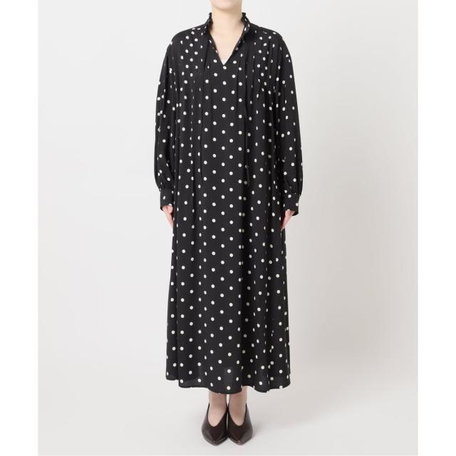 ジャーナルスタンダード レリューム（JOURNAL STANDARD relume）/《WEB限定》ドットプリントピンタックフレアワンピース