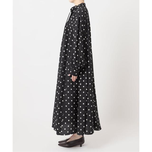 ジャーナルスタンダード レリューム（JOURNAL STANDARD relume）/《WEB限定》ドットプリントピンタックフレアワンピース