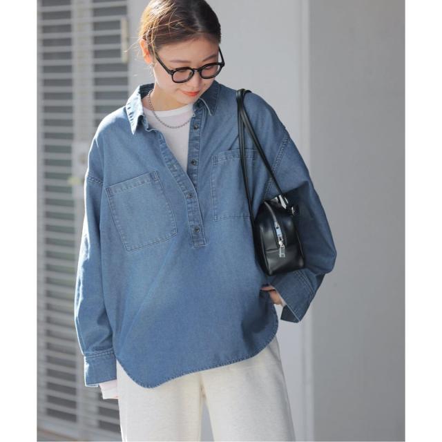 ジャーナルスタンダード レリューム（JOURNAL STANDARD relume）/《WEB限定追加2》デニムプルオーバーシャツ