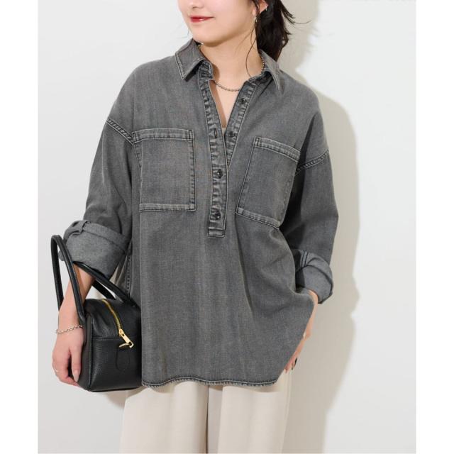 ジャーナルスタンダード レリューム（JOURNAL STANDARD relume）/《WEB限定追加2》デニムプルオーバーシャツ