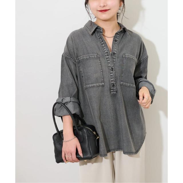 ジャーナルスタンダード レリューム（JOURNAL STANDARD relume）/《WEB限定追加2》デニムプルオーバーシャツ