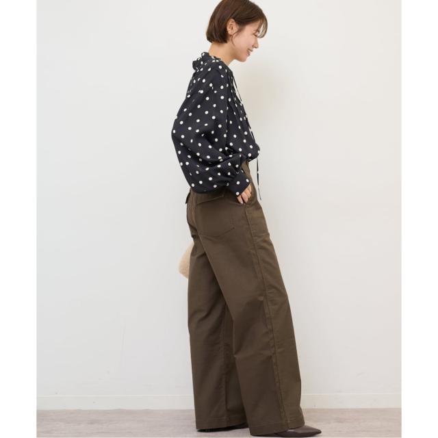 ジャーナルスタンダード レリューム（JOURNAL STANDARD relume）/《WEB限定》ドットプリントピンタックブラウス