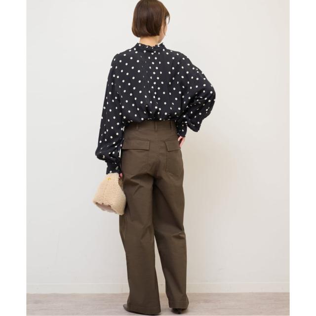 ジャーナルスタンダード レリューム（JOURNAL STANDARD relume）/《WEB限定》ドットプリントピンタックブラウス