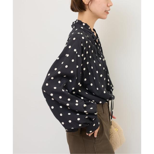 ジャーナルスタンダード レリューム（JOURNAL STANDARD relume）/《WEB限定》ドットプリントピンタックブラウス