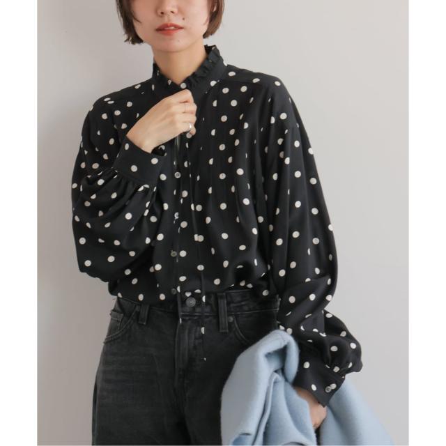 ジャーナルスタンダード レリューム（JOURNAL STANDARD relume）/《WEB限定》ドットプリントピンタックブラウス