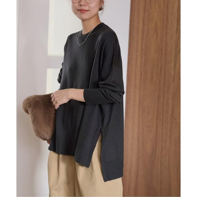 ジャーナルスタンダード レリューム（JOURNAL STANDARD relume）/《一部WEB限定追加3》BiellaYarnワイドクルーネックプルオーバー