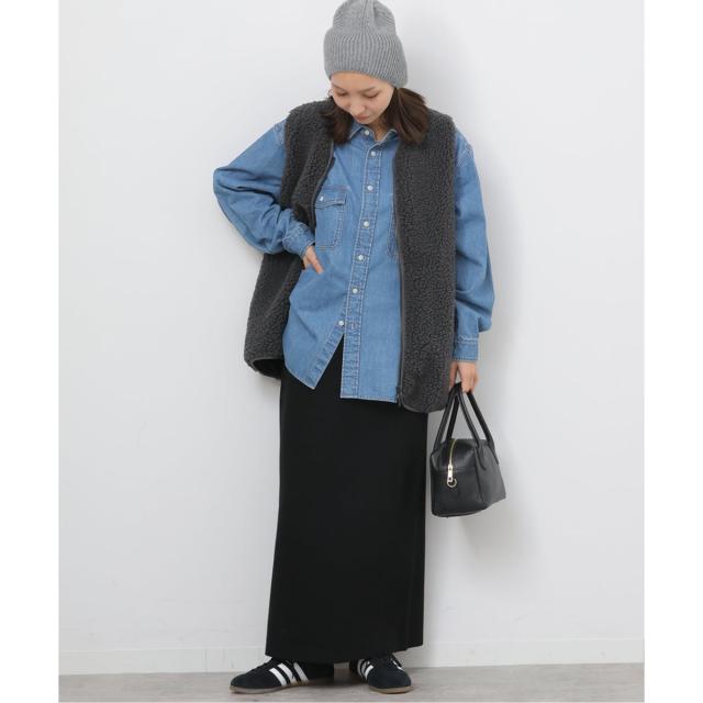 ジャーナルスタンダード レリューム（JOURNAL STANDARD relume）/《WEB + 一部店舗限定》ウォッシャブルミラノリブIラインスカート