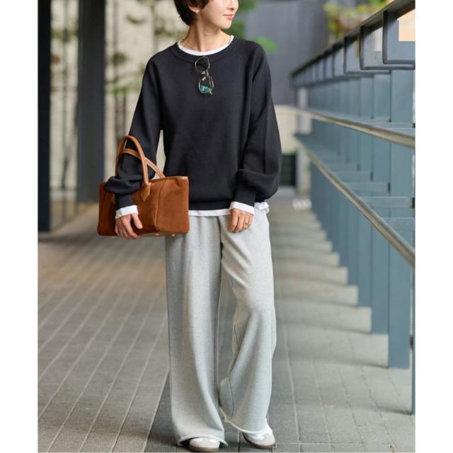 ジャーナルスタンダード レリューム（JOURNAL STANDARD relume）/《WEB限定追加》スウェットライクベーシックニット
