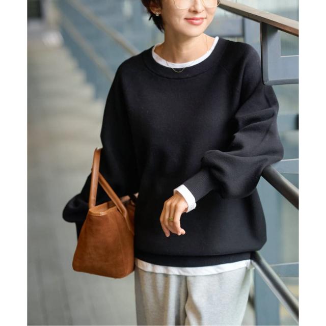 ジャーナルスタンダード レリューム（JOURNAL STANDARD relume）/《WEB限定追加》スウェットライクベーシックニット