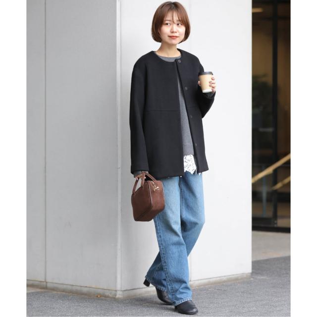 ジャーナルスタンダード レリューム（JOURNAL STANDARD relume）/《追加2》スーパーファインビーバークルーネックコート