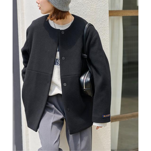 ジャーナルスタンダード レリューム（JOURNAL STANDARD relume）/《追加2》スーパーファインビーバークルーネックコート